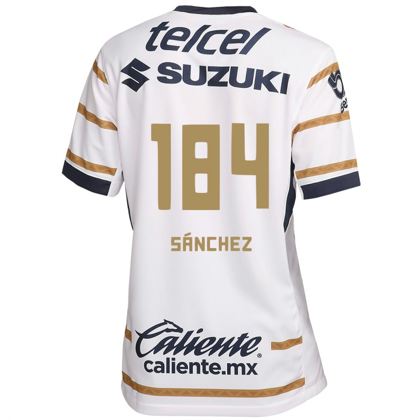 Niño Fútbol Camiseta Manuel Sánchez #184 Obsidiana Blanca 1ª Equipación 2024/25