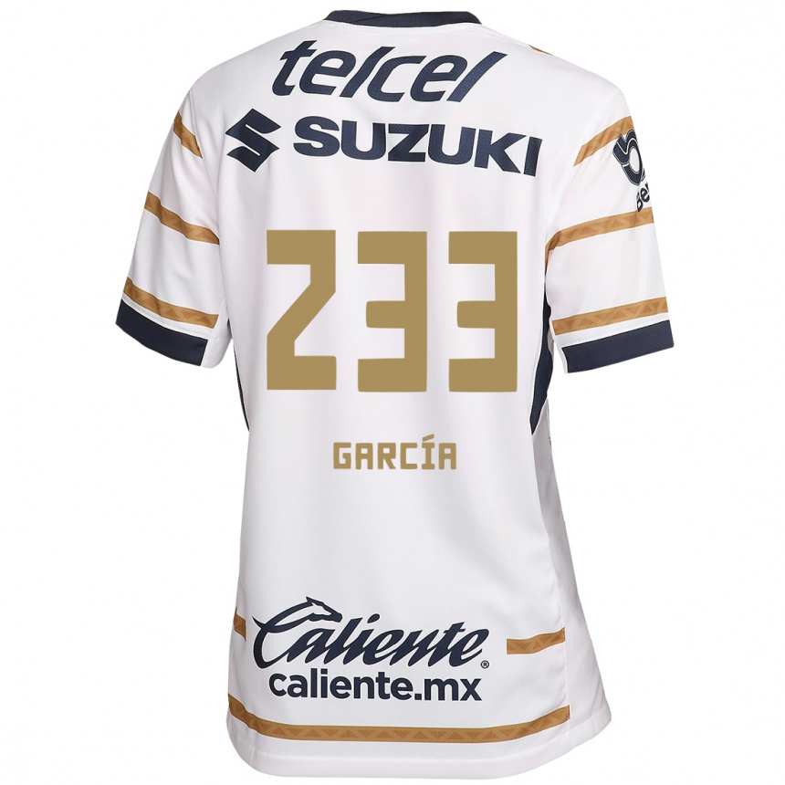 Niño Fútbol Camiseta Carlos García #233 Obsidiana Blanca 1ª Equipación 2024/25