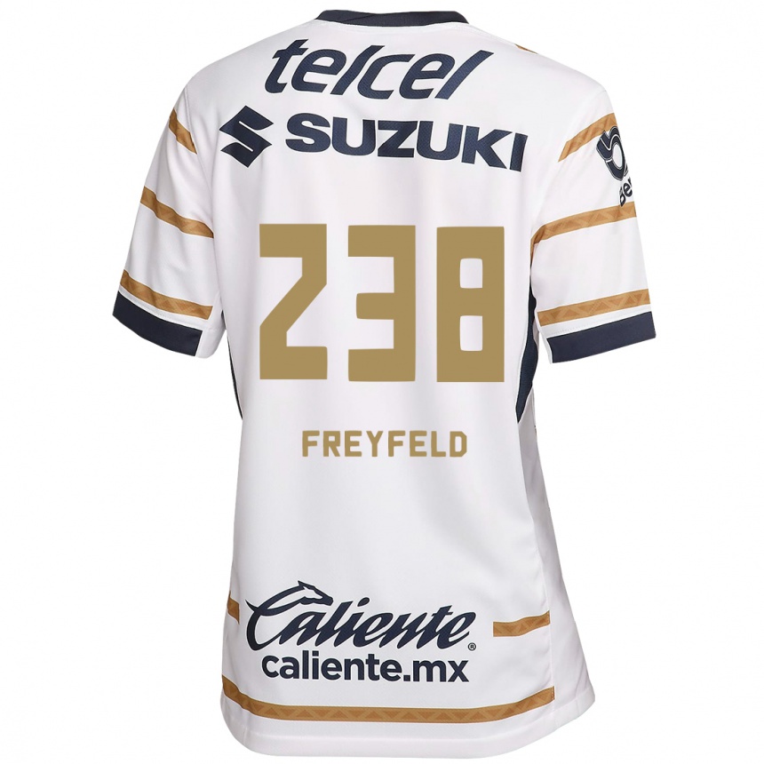 Niño Fútbol Camiseta Julián Freyfeld #238 Obsidiana Blanca 1ª Equipación 2024/25