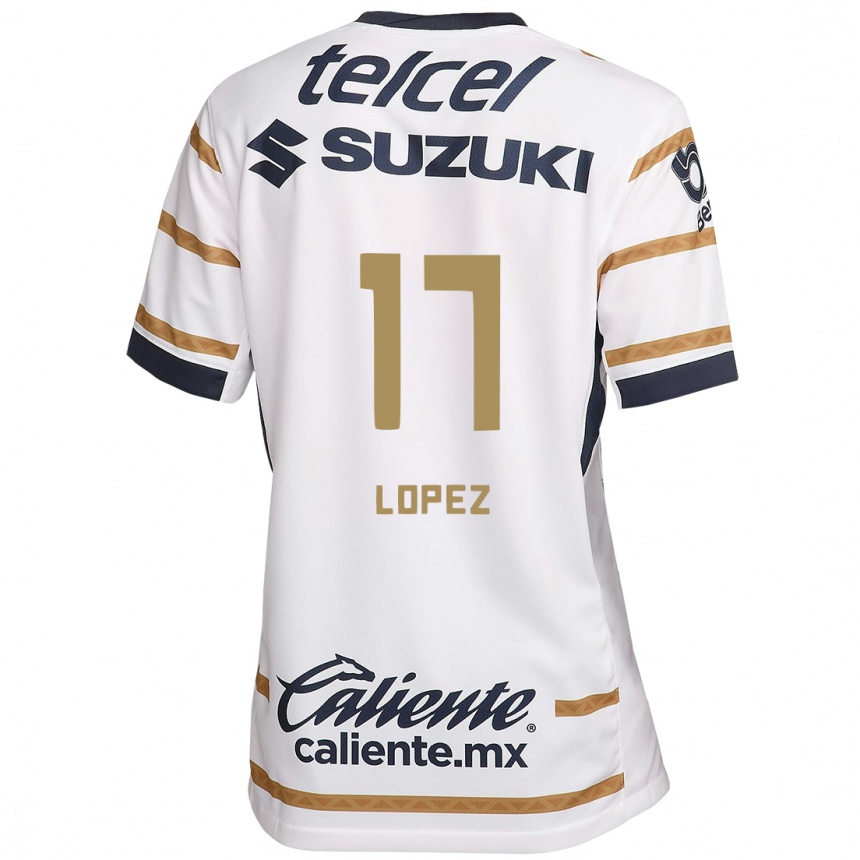 Niño Fútbol Camiseta Leonel Lopez #17 Obsidiana Blanca 1ª Equipación 2024/25