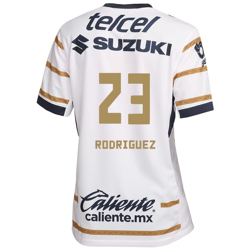 Niño Fútbol Camiseta Catherine Rodriguez #23 Obsidiana Blanca 1ª Equipación 2024/25