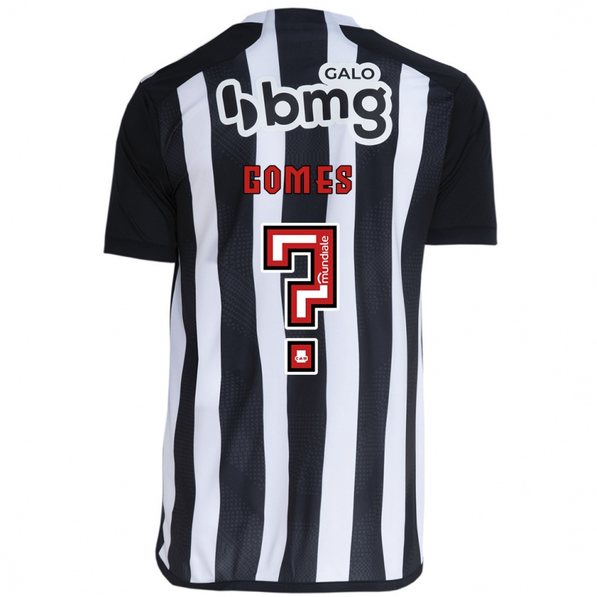 Niño Fútbol Camiseta Fábio Gomes #0 Blanco Negro 1ª Equipación 2024/25