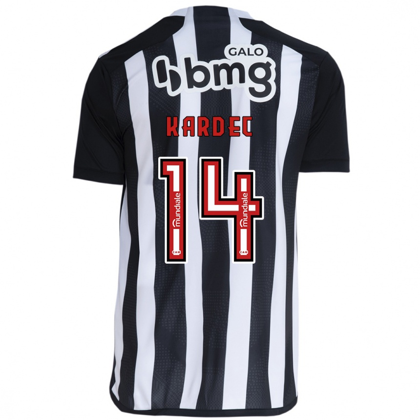 Niño Fútbol Camiseta Alan Kardec #14 Blanco Negro 1ª Equipación 2024/25