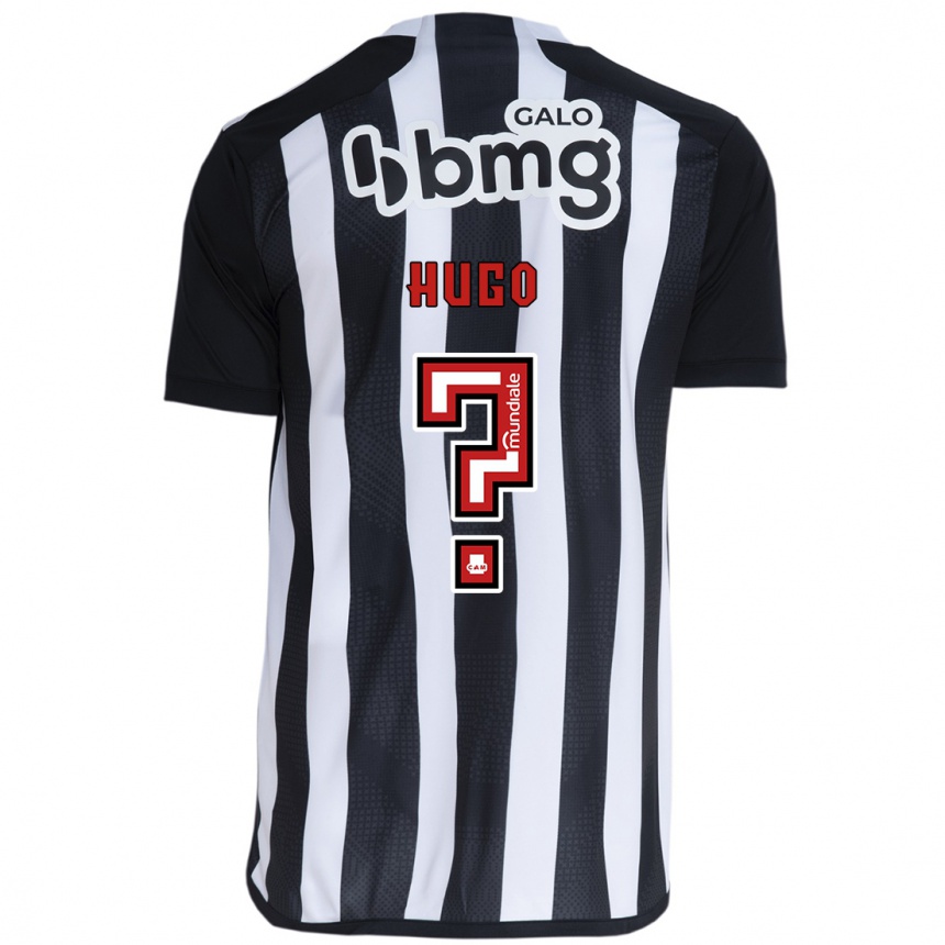 Niño Fútbol Camiseta Victor Hugo #0 Blanco Negro 1ª Equipación 2024/25