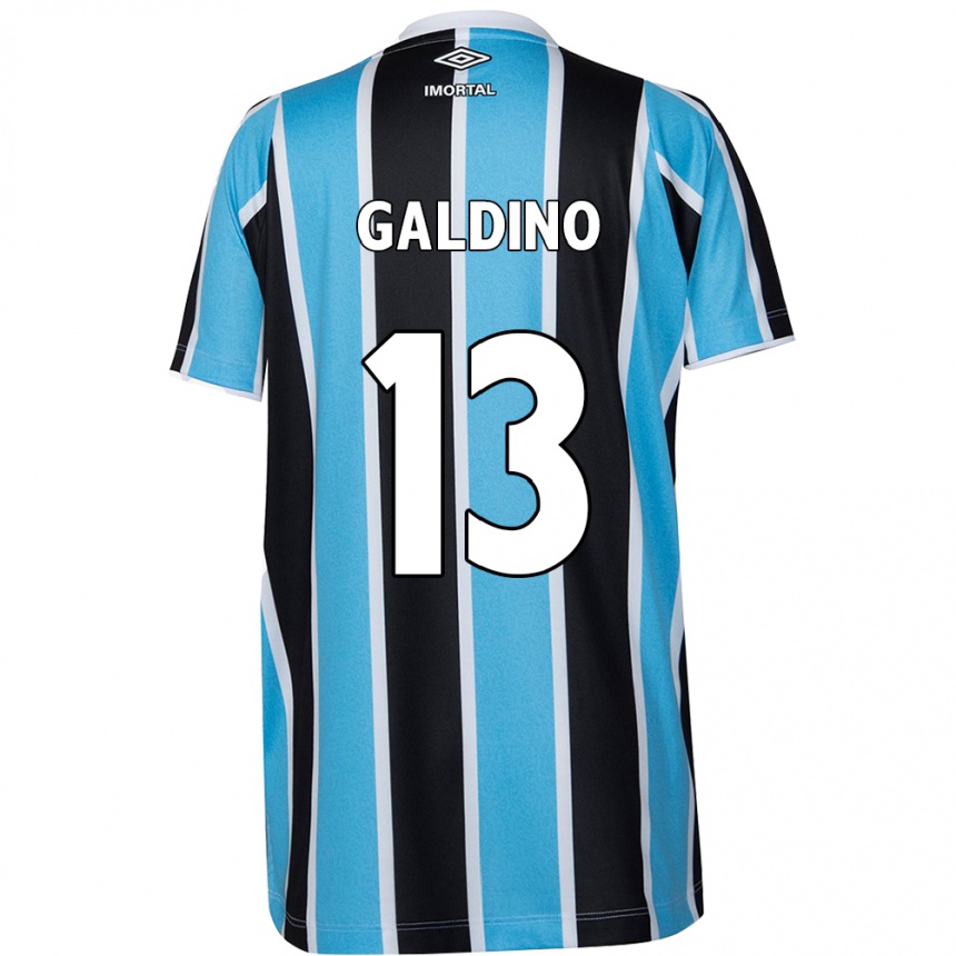 Niño Fútbol Camiseta Everton Galdino #13 Azul Negro Blanco 1ª Equipación 2024/25