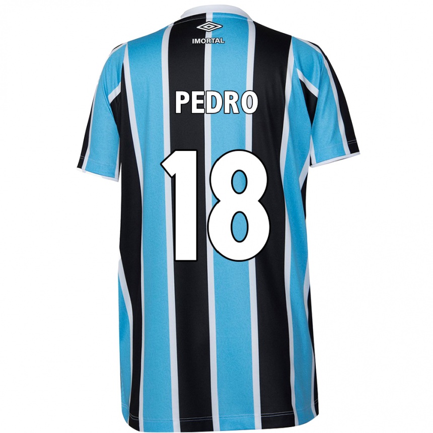 Niño Fútbol Camiseta João Pedro #18 Azul Negro Blanco 1ª Equipación 2024/25