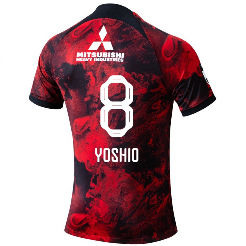 Niño Fútbol Camiseta Yoshio Koizumi #8 Negro Rojo 1ª Equipación 2024/25