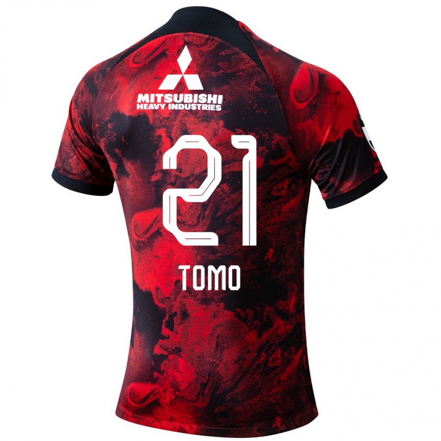 Niño Fútbol Camiseta Tomoaki Okubo #21 Negro Rojo 1ª Equipación 2024/25