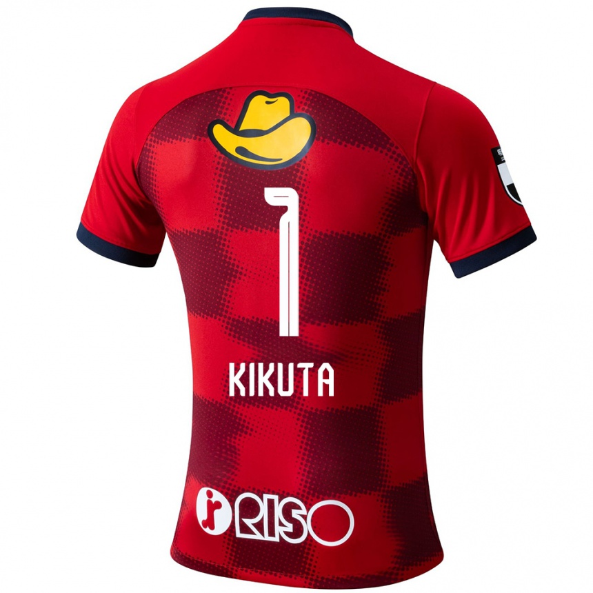 Niño Fútbol Camiseta Shuto Kikuta #1 Rojo Azul Blanco 1ª Equipación 2024/25