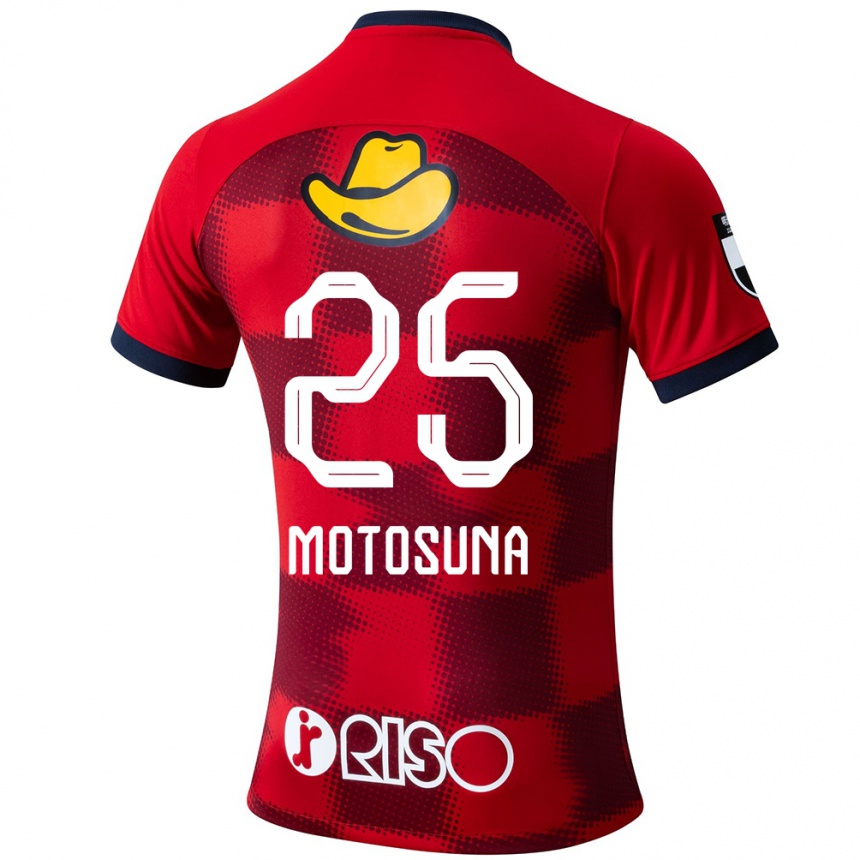 Niño Fútbol Camiseta Anthony Motosuna #25 Rojo Azul Blanco 1ª Equipación 2024/25