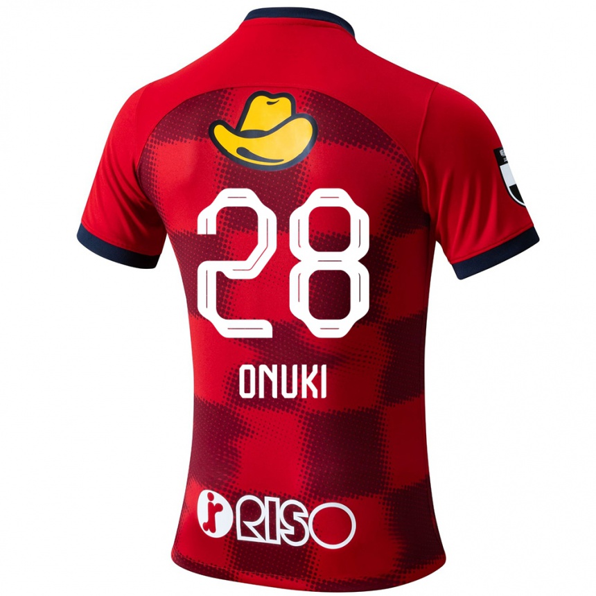 Niño Fútbol Camiseta Rui Onuki #28 Rojo Azul Blanco 1ª Equipación 2024/25