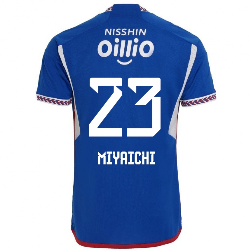 Niño Fútbol Camiseta Ryo Miyaichi #23 Azul Blanco Rojo 1ª Equipación 2024/25