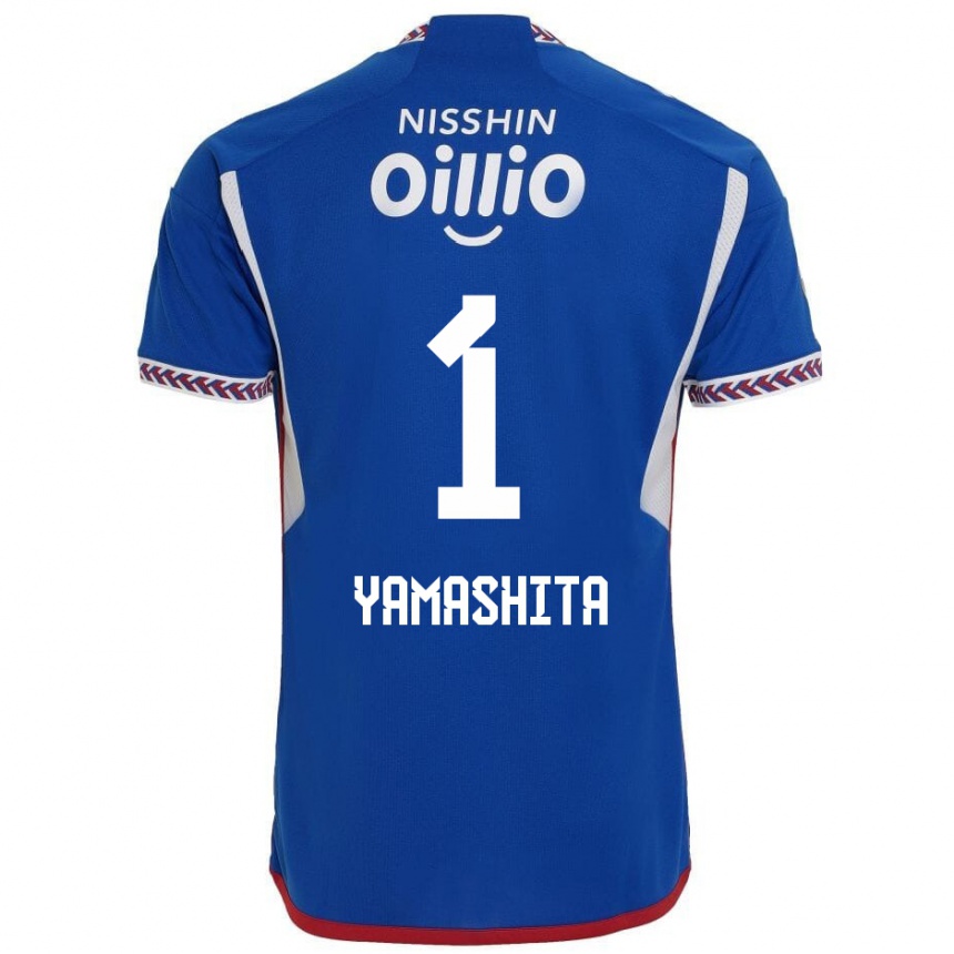 Niño Fútbol Camiseta Shoma Yamashita #1 Azul Blanco Rojo 1ª Equipación 2024/25