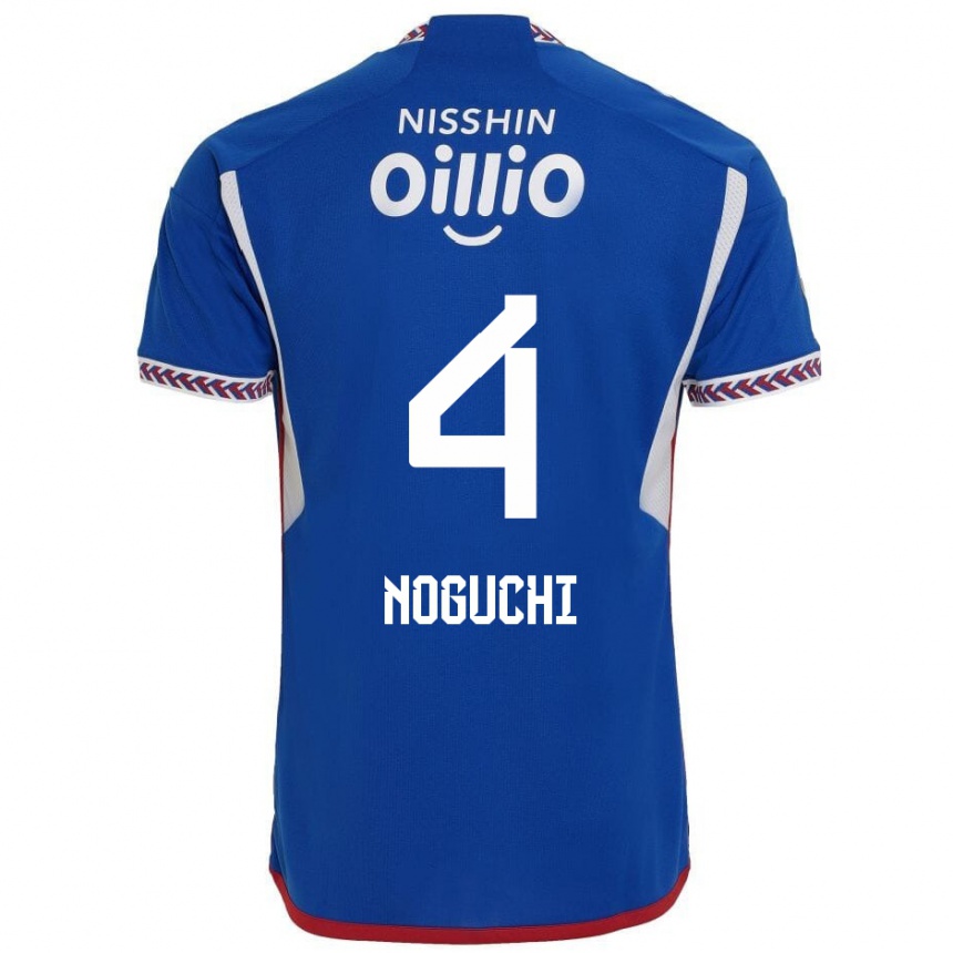 Niño Fútbol Camiseta Reno Noguchi #4 Azul Blanco Rojo 1ª Equipación 2024/25