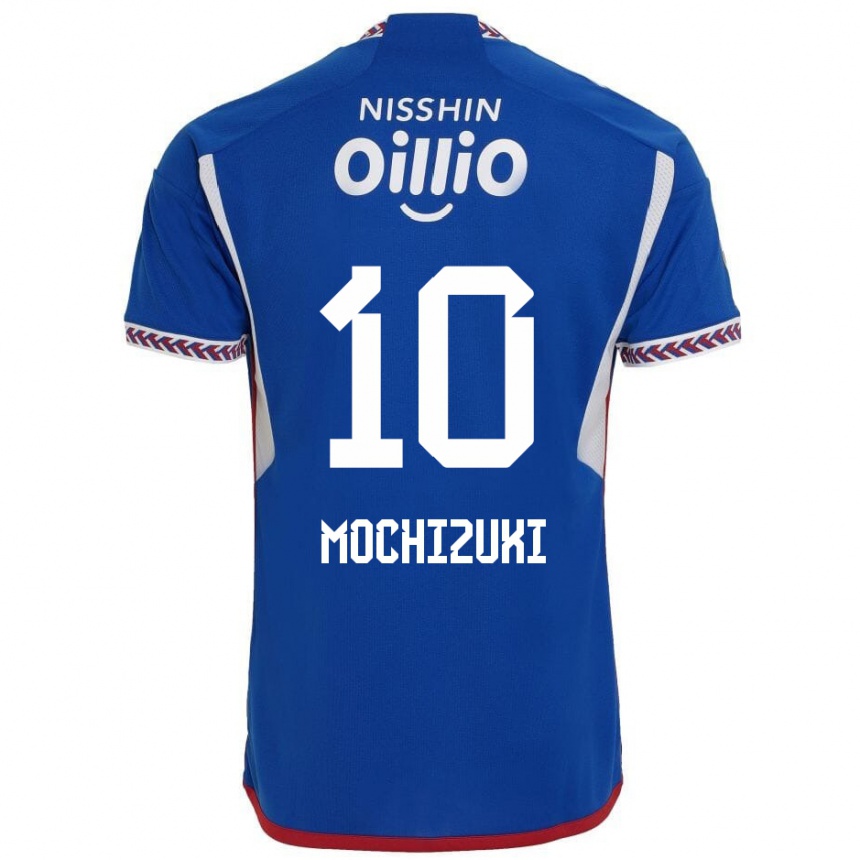 Niño Fútbol Camiseta Kohei Mochizuki #10 Azul Blanco Rojo 1ª Equipación 2024/25