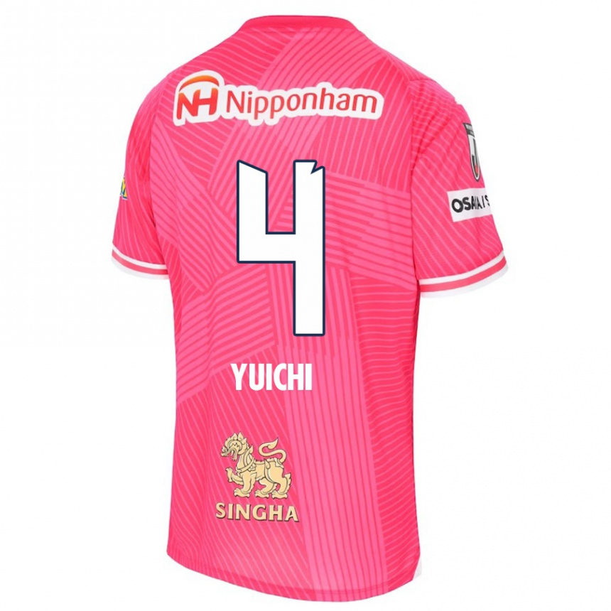 Niño Fútbol Camiseta Yuichi Hirano #4 Rosa Blanco 1ª Equipación 2024/25