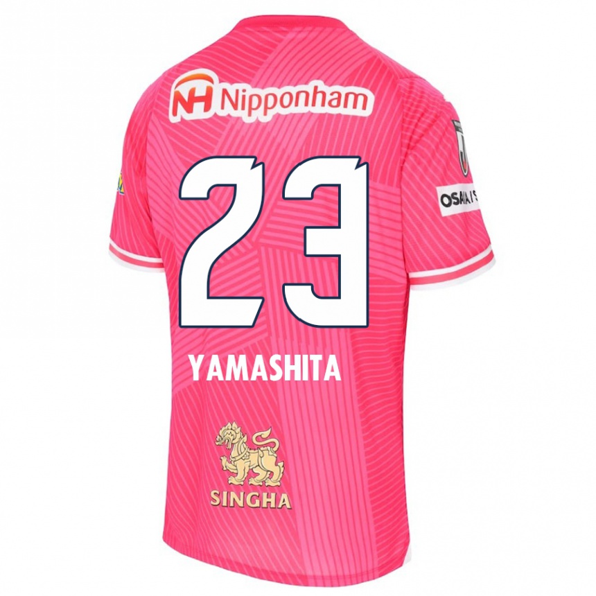 Niño Fútbol Camiseta Tatsuya Yamashita #23 Rosa Blanco 1ª Equipación 2024/25