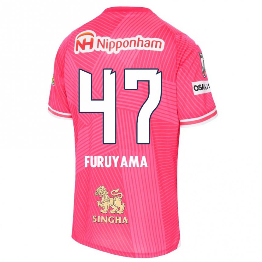 Niño Fútbol Camiseta Kengo Furuyama #47 Rosa Blanco 1ª Equipación 2024/25