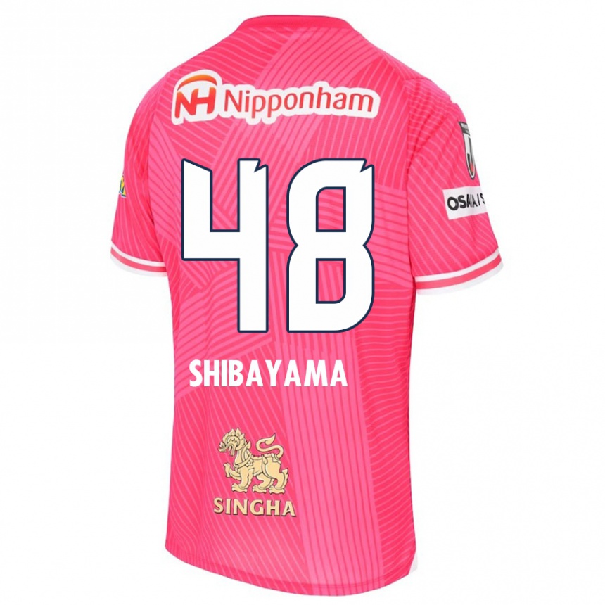 Niño Fútbol Camiseta Masaya Shibayama #48 Rosa Blanco 1ª Equipación 2024/25