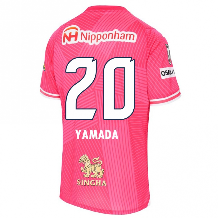 Niño Fútbol Camiseta Kotaro Yamada #20 Rosa Blanco 1ª Equipación 2024/25