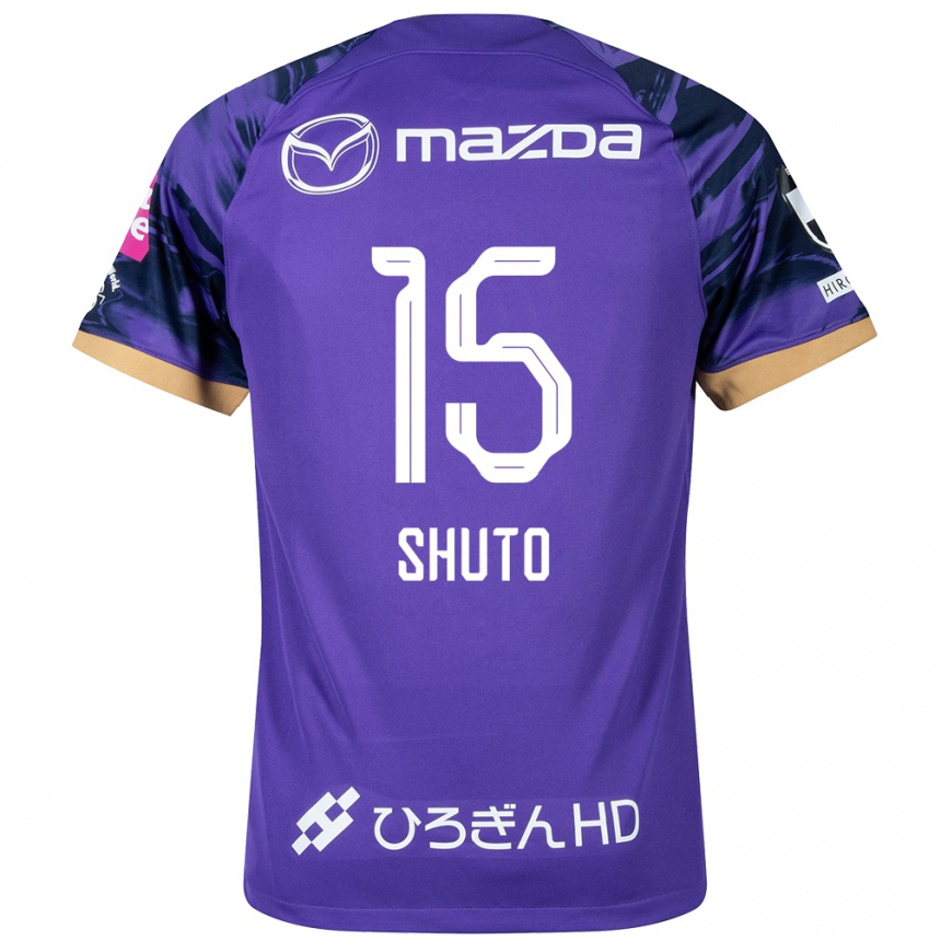 Niño Fútbol Camiseta Shuto Nakano #15 Púrpura Blanco 1ª Equipación 2024/25