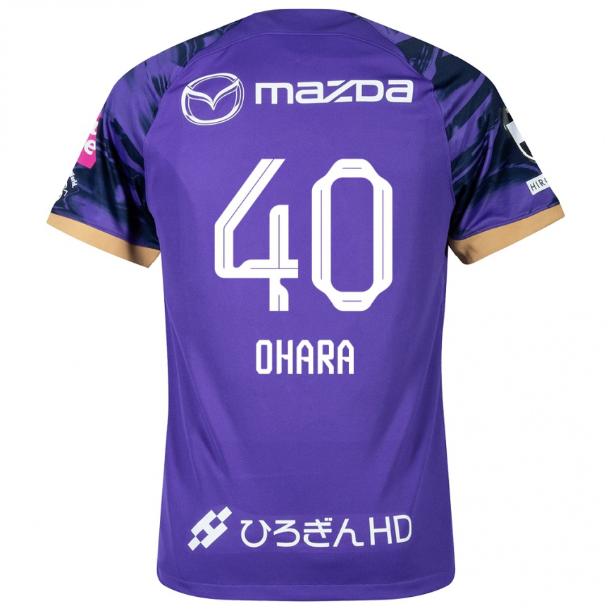 Niño Fútbol Camiseta Motoki Ohara #40 Púrpura Blanco 1ª Equipación 2024/25