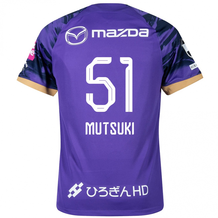 Niño Fútbol Camiseta Mutsuki Kato #51 Púrpura Blanco 1ª Equipación 2024/25