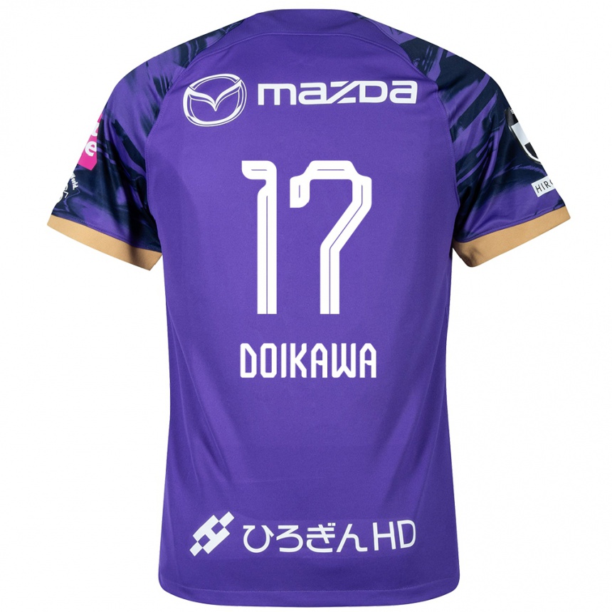 Niño Fútbol Camiseta Haruto Doikawa #17 Púrpura Blanco 1ª Equipación 2024/25