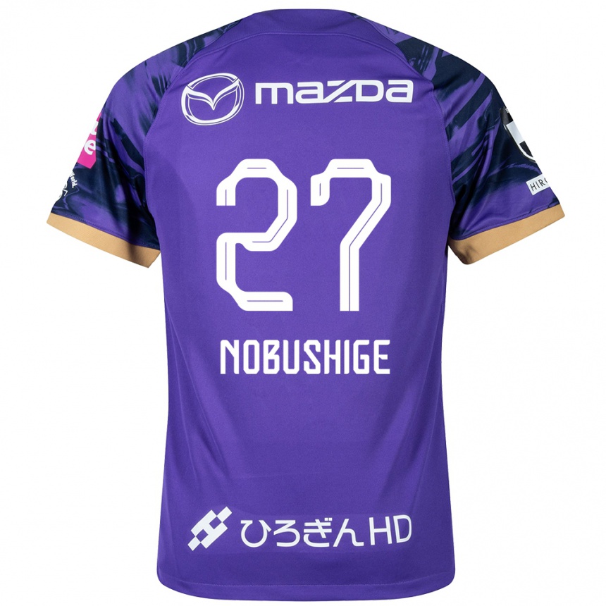 Niño Fútbol Camiseta Ryojiro Nobushige #27 Púrpura Blanco 1ª Equipación 2024/25