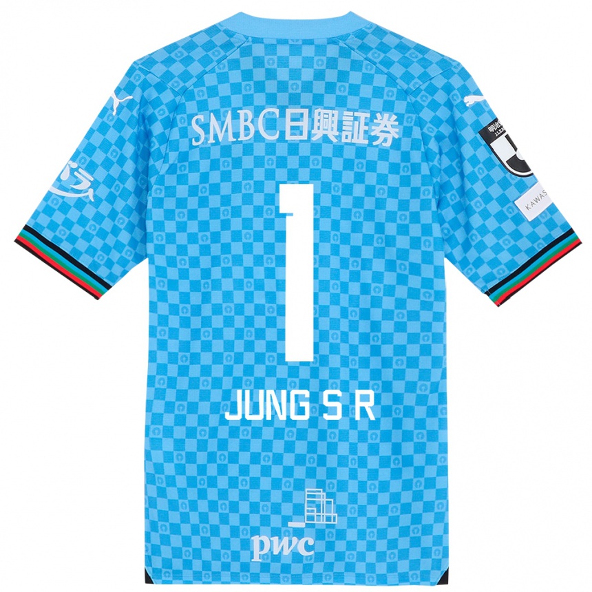 Niño Fútbol Camiseta Sung-Ryong Jung #1 Azul Celeste 1ª Equipación 2024/25