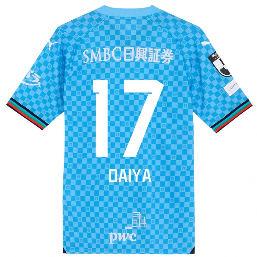 Niño Fútbol Camiseta Daiya Tono #17 Azul Celeste 1ª Equipación 2024/25