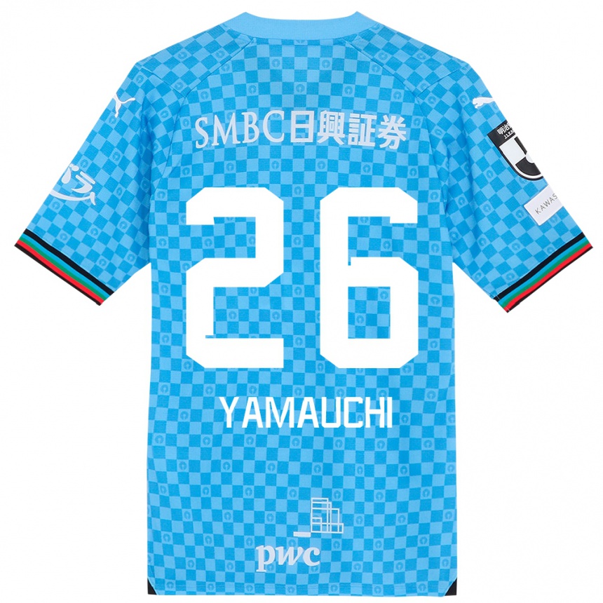 Niño Fútbol Camiseta Hinata Yamauchi #26 Azul Celeste 1ª Equipación 2024/25