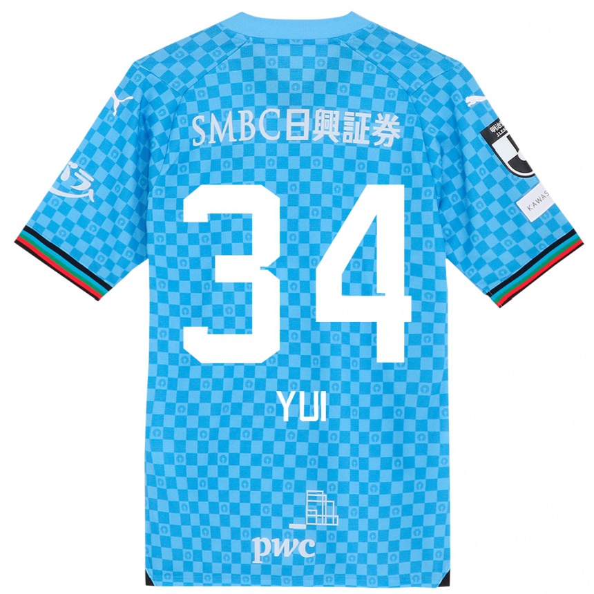 Niño Fútbol Camiseta Kota Yui #34 Azul Celeste 1ª Equipación 2024/25