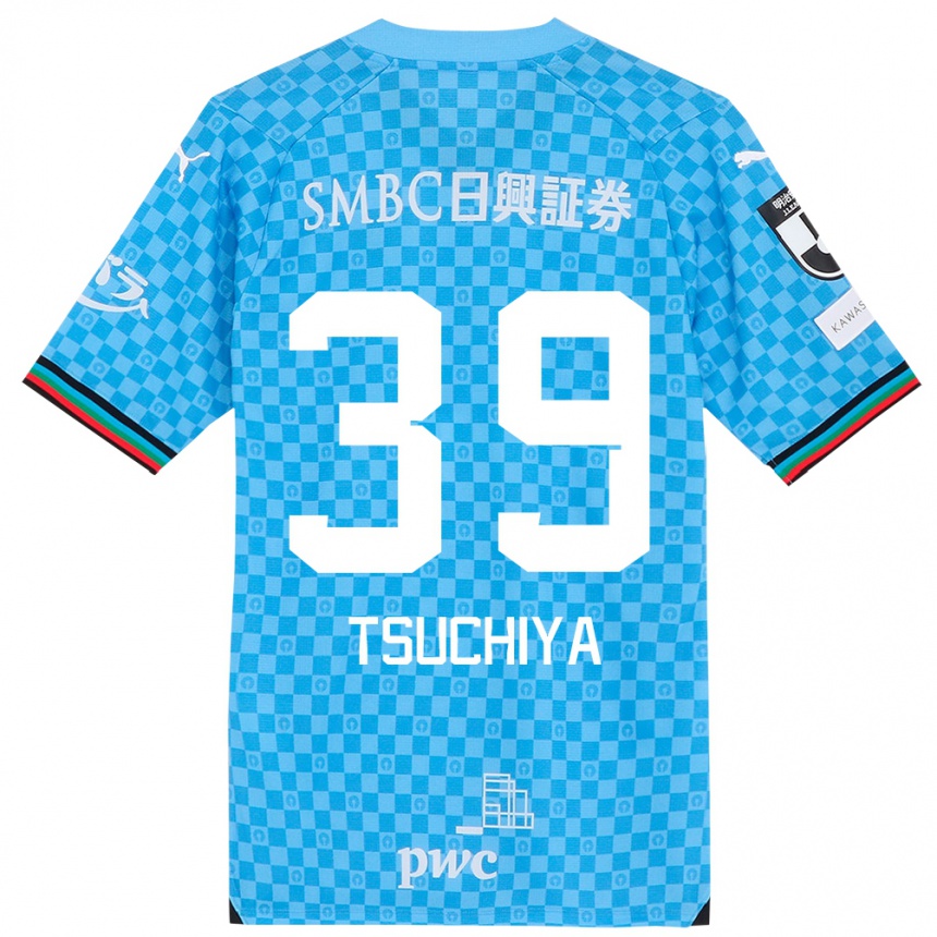 Niño Fútbol Camiseta Kaito Tsuchiya #39 Azul Celeste 1ª Equipación 2024/25