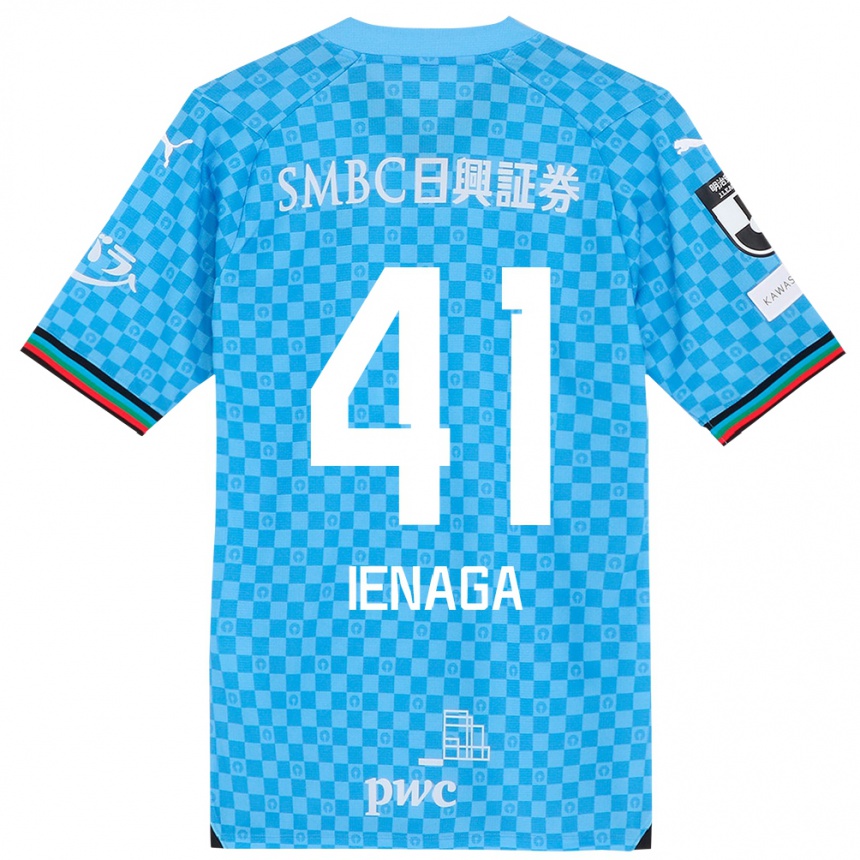 Niño Fútbol Camiseta Akihiro Ienaga #41 Azul Celeste 1ª Equipación 2024/25