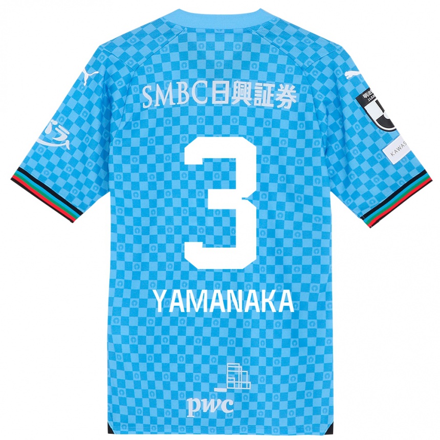 Niño Fútbol Camiseta Daiki Yamanaka #3 Azul Celeste 1ª Equipación 2024/25