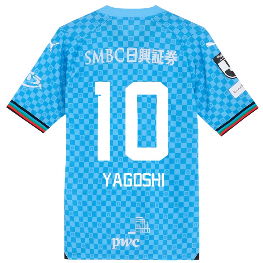 Niño Fútbol Camiseta Mikito Yagoshi #10 Azul Celeste 1ª Equipación 2024/25