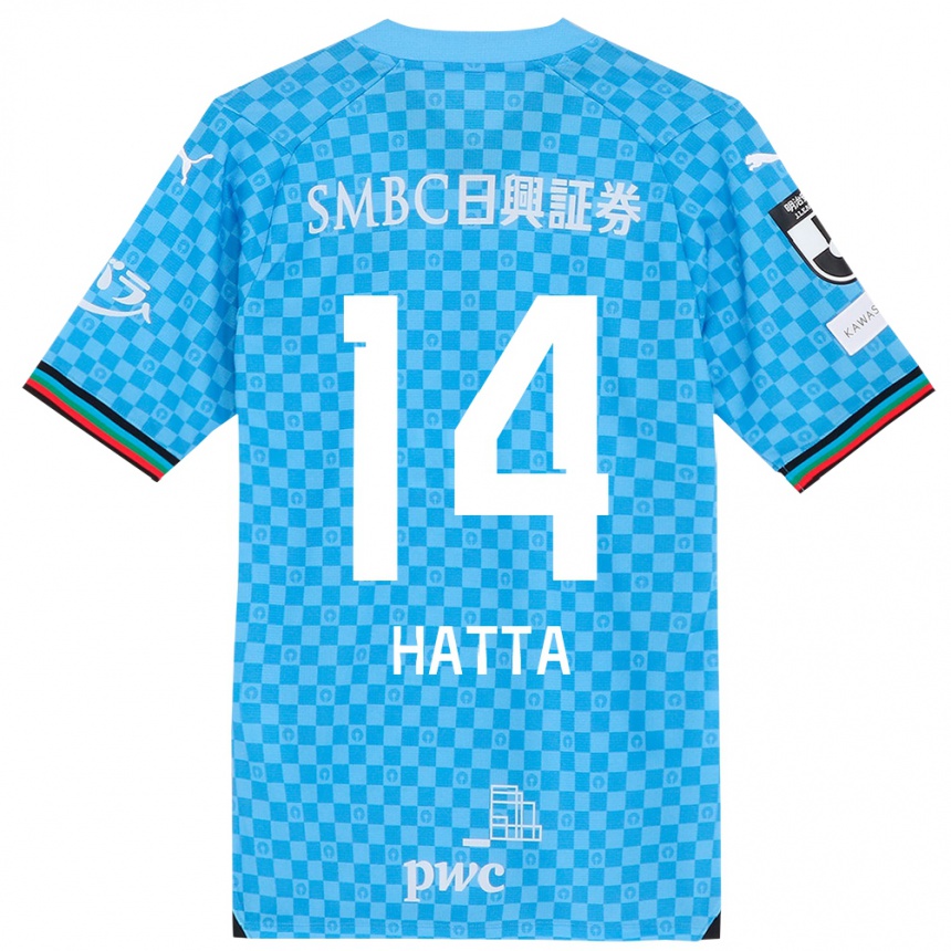 Niño Fútbol Camiseta Shuto Hatta #14 Azul Celeste 1ª Equipación 2024/25