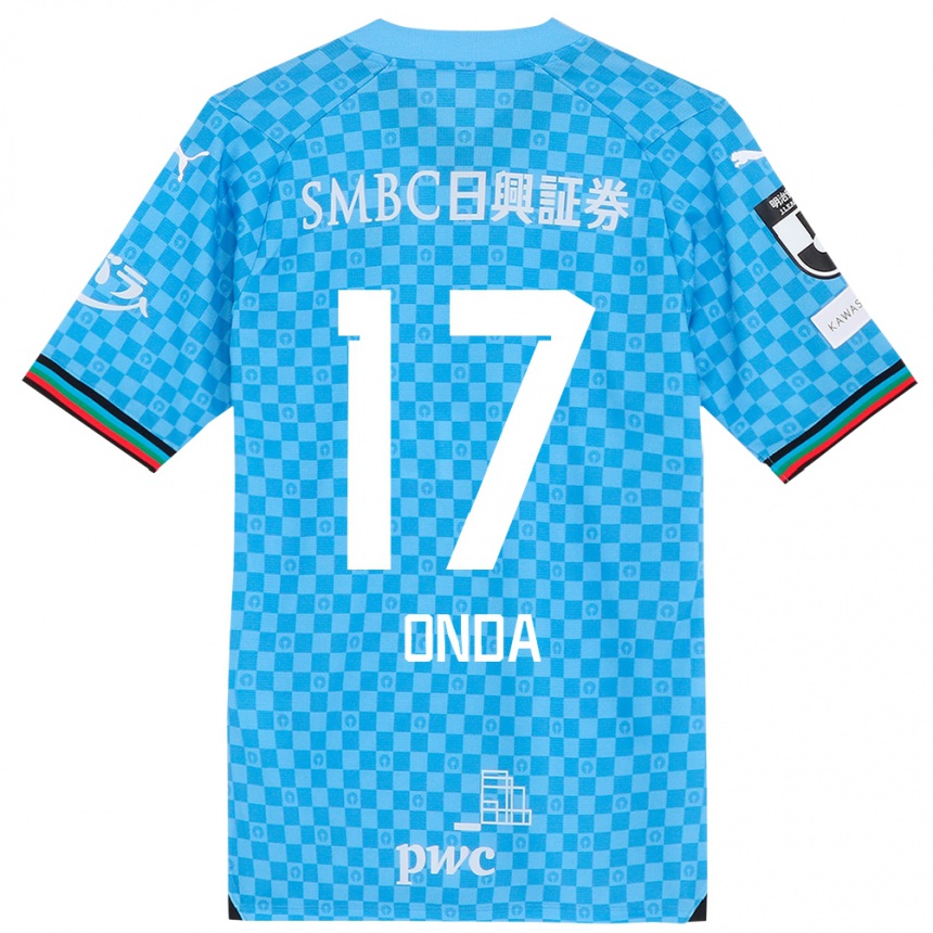 Niño Fútbol Camiseta Yutaro Onda #17 Azul Celeste 1ª Equipación 2024/25