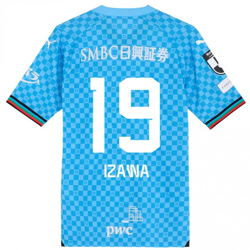 Niño Fútbol Camiseta Haruki Izawa #19 Azul Celeste 1ª Equipación 2024/25