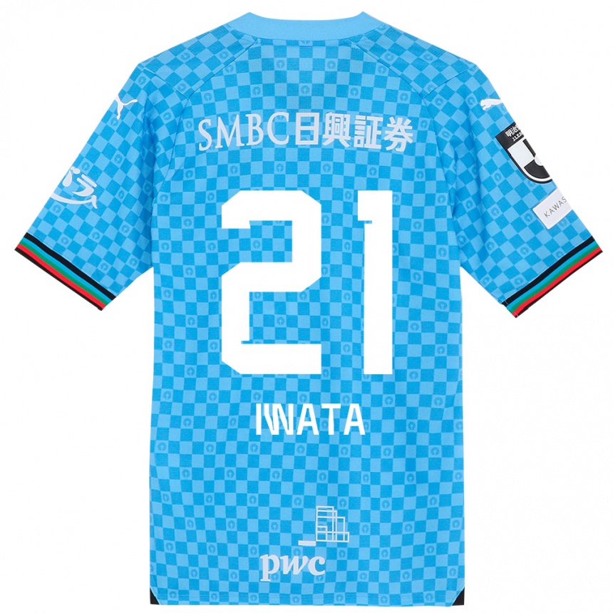 Niño Fútbol Camiseta Kantaro Iwata #21 Azul Celeste 1ª Equipación 2024/25