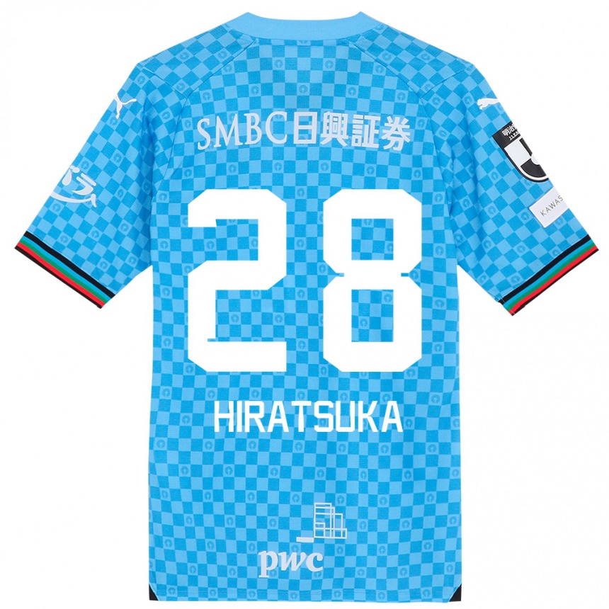 Niño Fútbol Camiseta Hayato Hiratsuka #28 Azul Celeste 1ª Equipación 2024/25