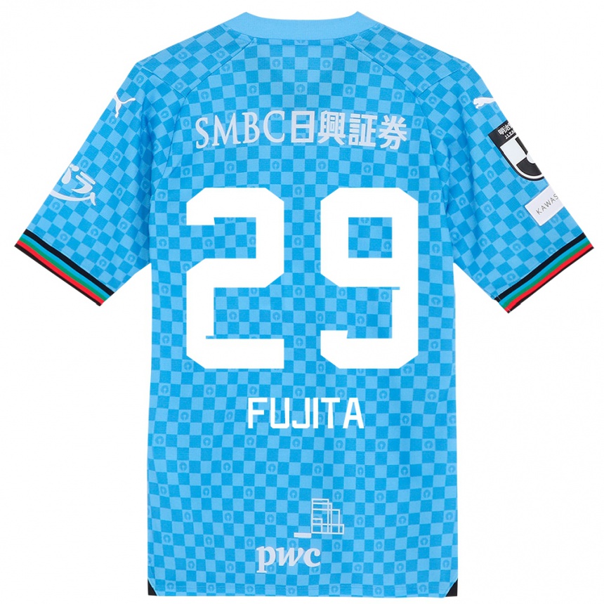 Niño Fútbol Camiseta Asuto Fujita #29 Azul Celeste 1ª Equipación 2024/25