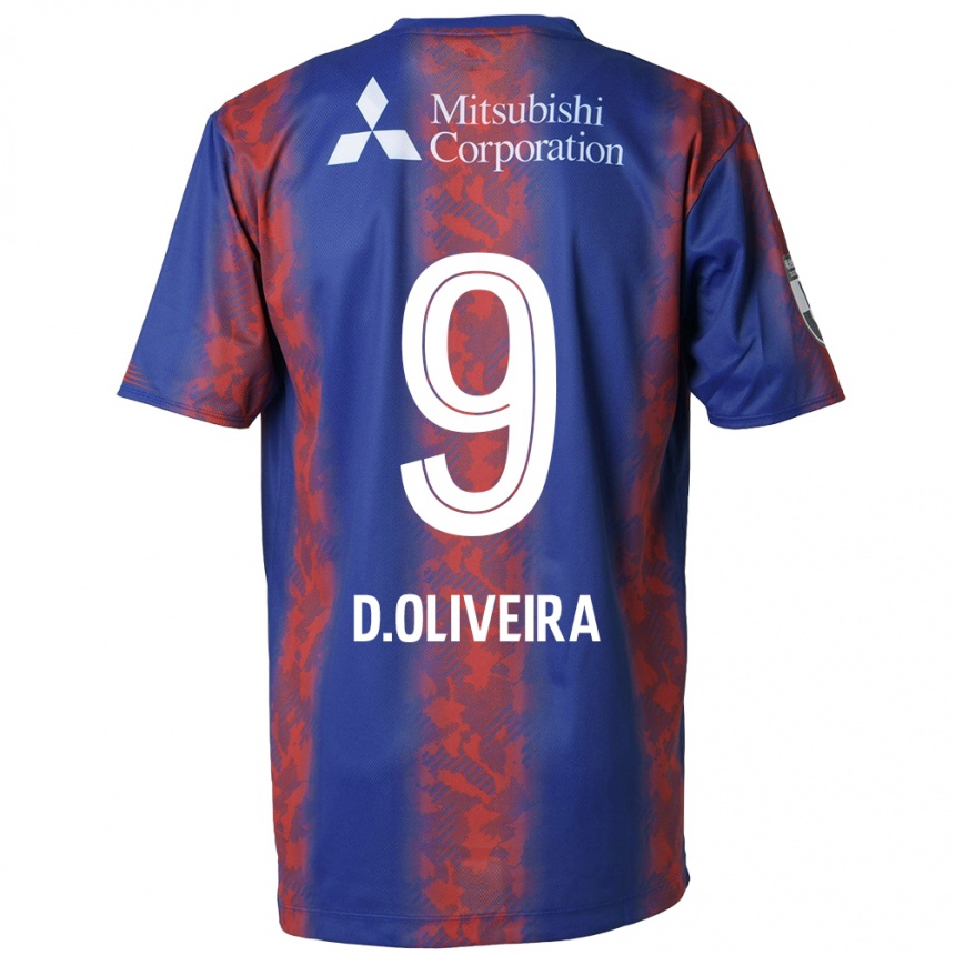 Niño Fútbol Camiseta Diego Oliveira #9 Azul Rojo 1ª Equipación 2024/25