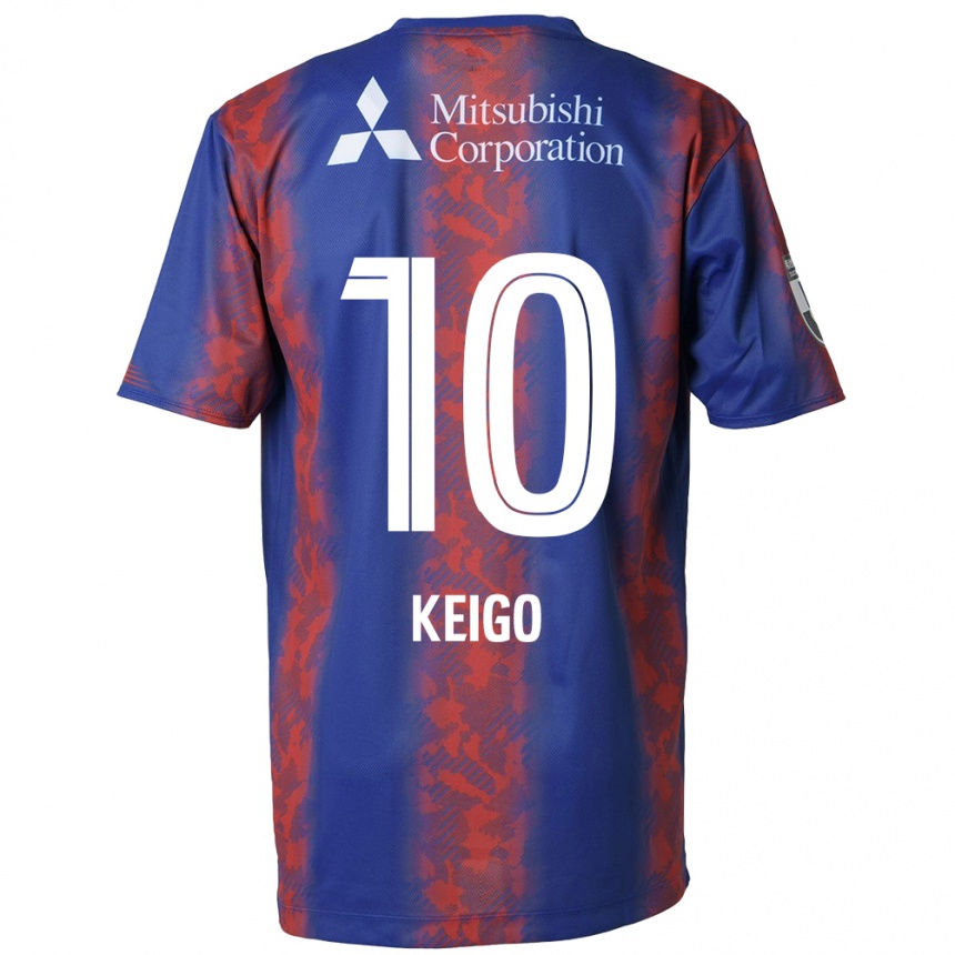 Niño Fútbol Camiseta Keigo Higashi #10 Azul Rojo 1ª Equipación 2024/25