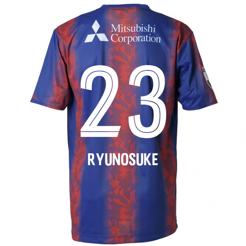 Niño Fútbol Camiseta Ryunosuke Sato #23 Azul Rojo 1ª Equipación 2024/25