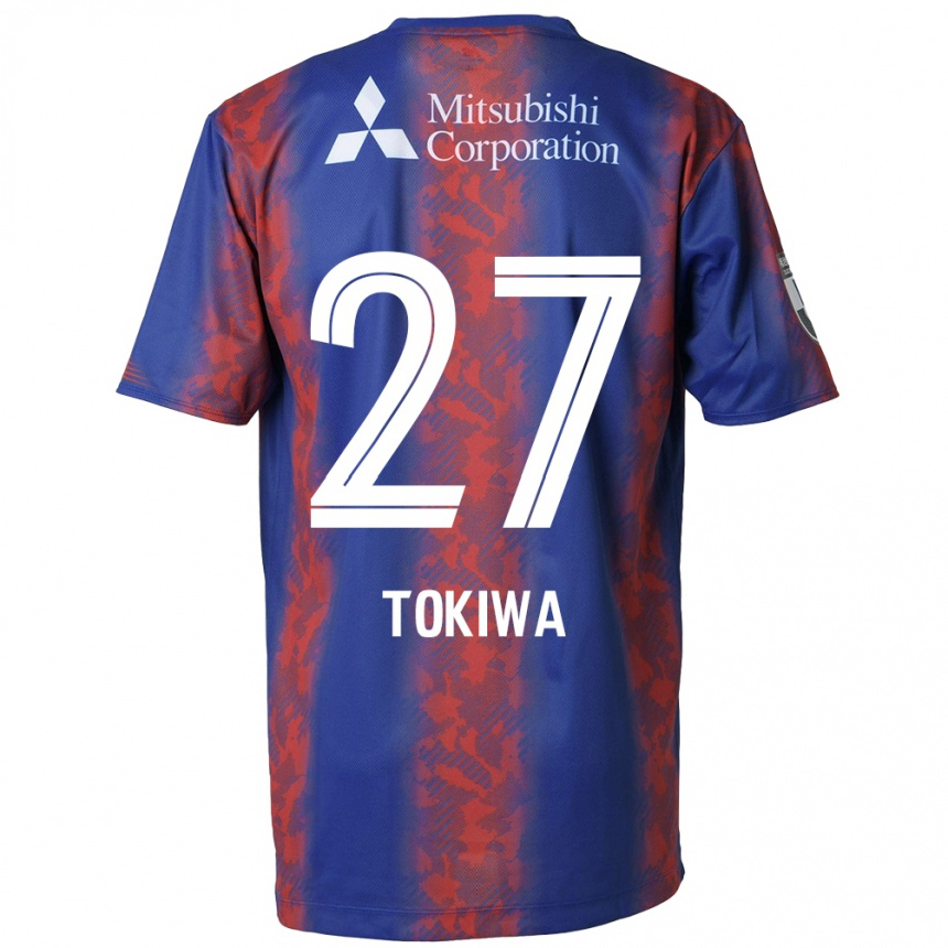 Niño Fútbol Camiseta Kyota Tokiwa #27 Azul Rojo 1ª Equipación 2024/25