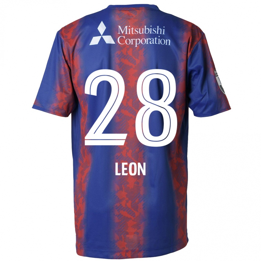 Niño Fútbol Camiseta Leon Nozawa #28 Azul Rojo 1ª Equipación 2024/25