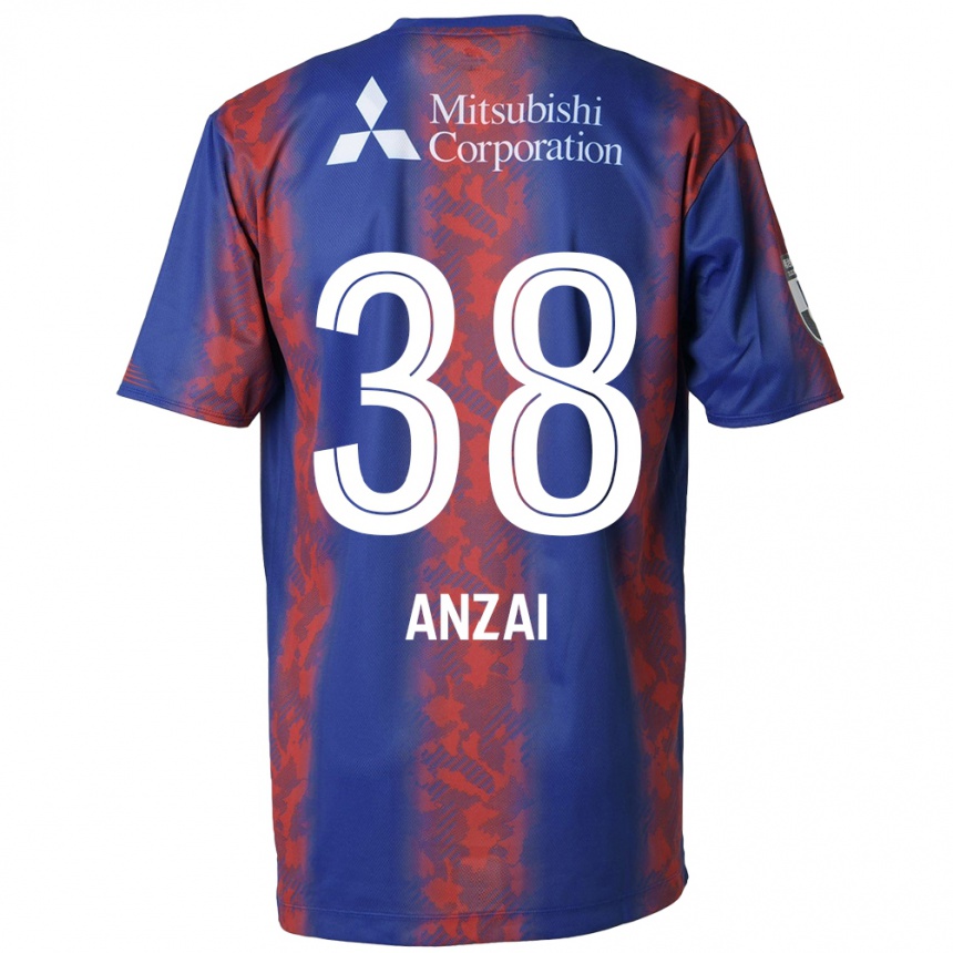 Niño Fútbol Camiseta Soma Anzai #38 Azul Rojo 1ª Equipación 2024/25