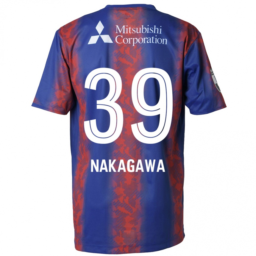 Niño Fútbol Camiseta Teruhito Nakagawa #39 Azul Rojo 1ª Equipación 2024/25